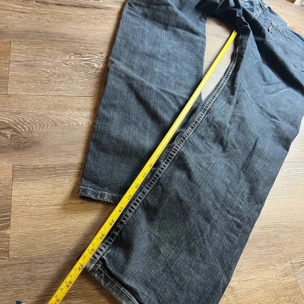Levis 505 Regular Fit Jeans Mens 34x34 Grayish Indigo Straight Leg 00505-1330